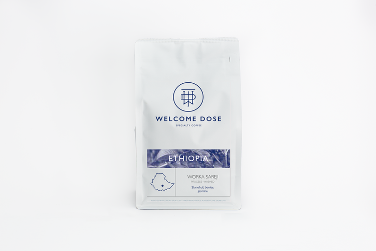 Ethiopia Worka Sareji filter coffee beans by welcome dose