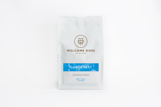 Gardeners Blend espresso roast seasonal blend coffee beans by welcome dose